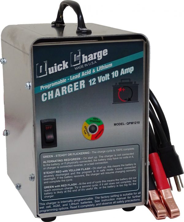 QPM1210 Charger 12 Volt 10 Amp - Batteryplex