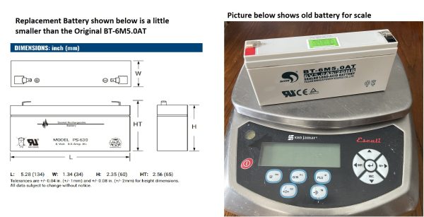 Replacement Battery for Scale