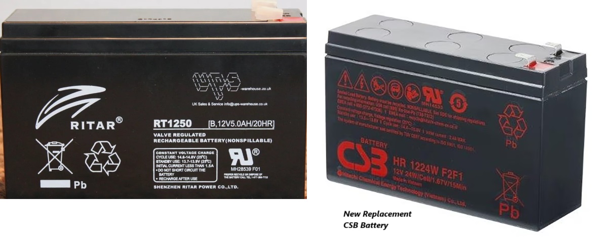 RT1250 Battery B.12V5.0AH 20HR Replacement Batteryplex